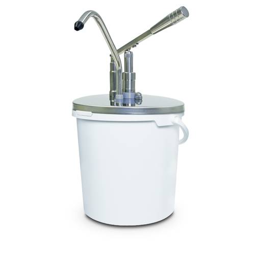Dosatore a Leva Professionale per Salse con Secchio in PP