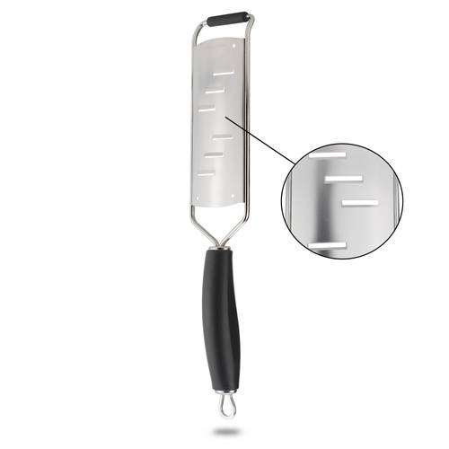 Grattugia in acciaio inox per tavolette di cioccolato con manico