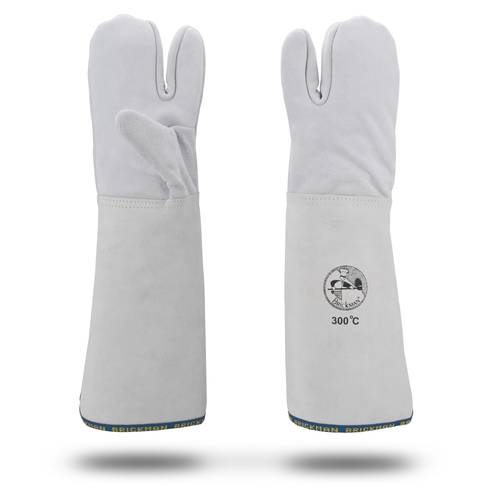 Guanti da forno 3 dita polso da 25 cm