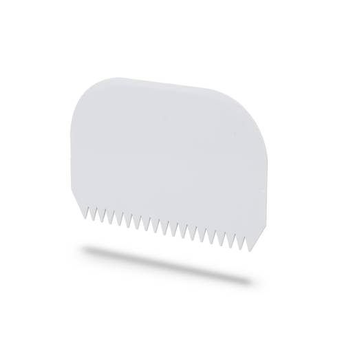 Raschia in plastica dentata