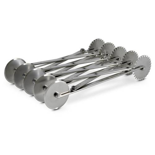 Cortapastas ajustable 5 cuchillas dobles de acero inoxidable
