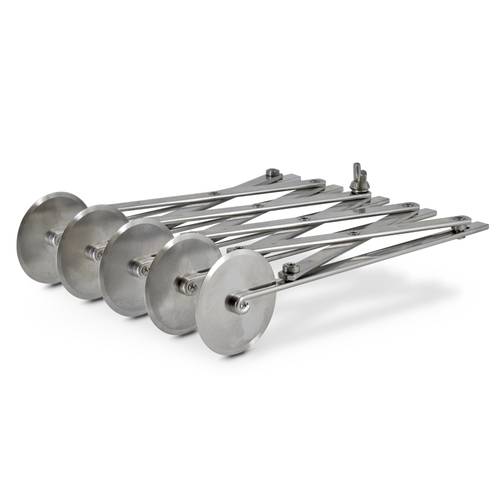 Cortapastas ajustable 5 cuchillas lisas de acero inoxidable