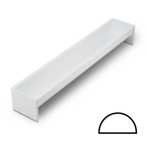 Stampo in plastica per tronchetto semicircolare