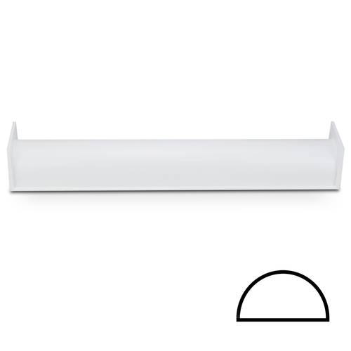 Stampo in plastica per tronchetto semicircolare