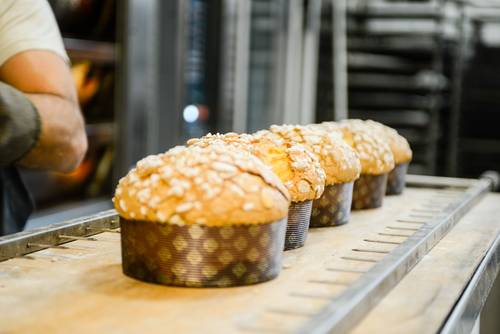 Gira panettoni in acciaio inox